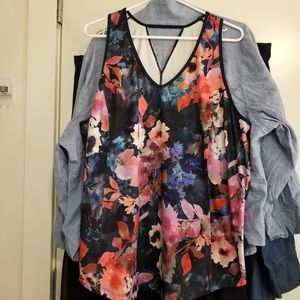 Rainbeau curves iris print tank